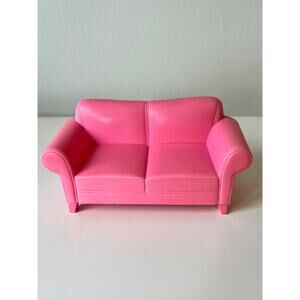 Loving Family Pink Sofa Couch Dollhouse Living Room Toy Plastic Fisher-Price